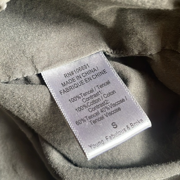 Young Fabulous & Broke Olive Green Moto Jacket - Picture 10 of 11